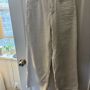 Alia Cream Flare & Wide Leg Jeans